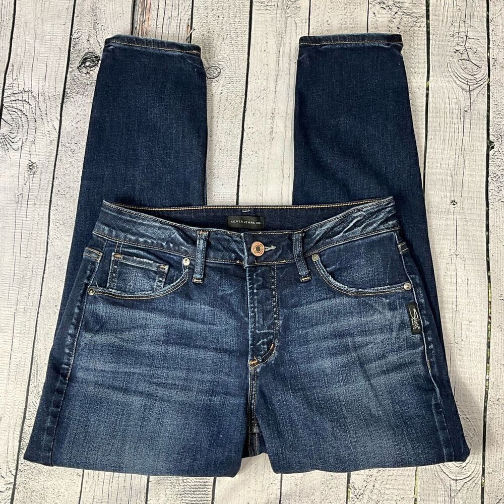 SILVER JEANS CO. Avery Skinny Crop Jeans